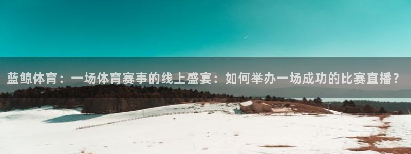 山猫篮球体育直播：蓝鲸体育：一场体育赛事的线上盛宴：如何举办一场成功的比赛直播？